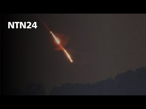Este es el momento en que objetos voladores de Irán invaden el espacio aéreo de Israel