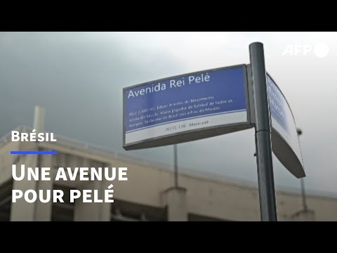 Rio inaugure l' Avenue Roi Pelé devant le stade Maracana | AFP