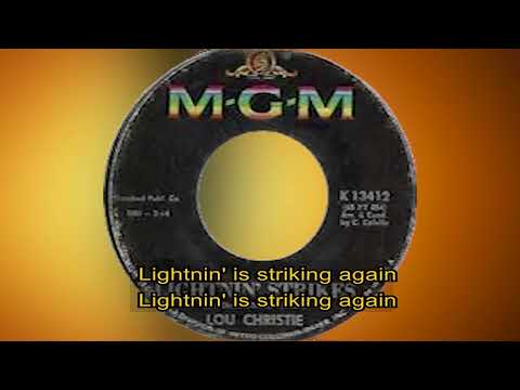 Lou Christie   -   Lightnin' strikes   1965   LYRICS