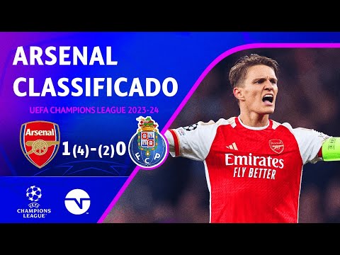 ARSENAL BRILHA NOS PÊNALTIS E SE GARANTE NAS QUARTAS APÓS JOGO INSANO! ARSENAL 1 (4) X (2) 0 PORTO