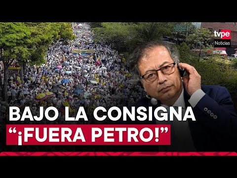 Colombia: miles protestan contra el gobierno de Gustavo Petro