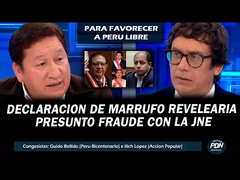 GUIDO BELLIDO VS CHINCHA: DECLARACION DE MARRUFO REVELARÍA PRESUNTO FRAUDE ELECTORAL CON LA JNE