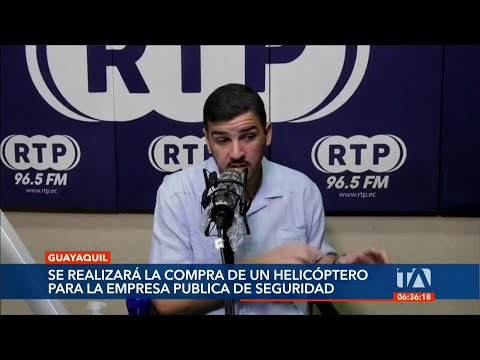 El Alcalde de Guayaquil comprará un helicóptero para la Empresa Pública de Seguridad