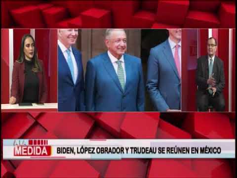 Biden, López Obrador y Trudeau se reúnen en México