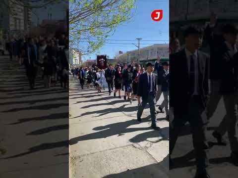 Peregrinación por el 3° aniversario de una Iglesia en Trelew