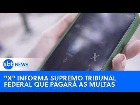 X diz que vai pagar multas e Moraes reitera bloqueio de conta bancária | #SBTNewsnaTV (02/10/24)