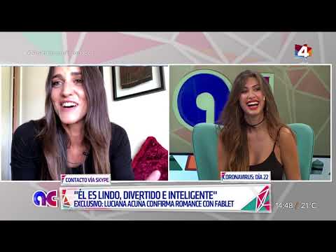 Algo Contigo - Luciana Acuña confirma su romance con Martín Fablet