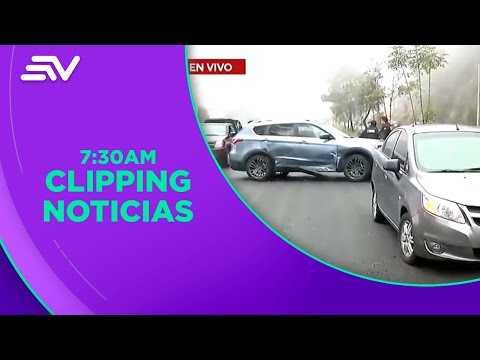 Tres accidentes de tránsito en la av. Simón Bolivar | Televistazo | Ecuavisa
