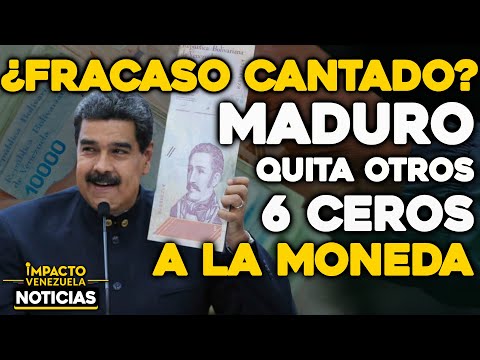 ¿FRACASO CANTADO Maduro quita otros 6 ceros a la moneda | ?  NOTICIAS VENEZUELA HOY AGOSTO 6 2021