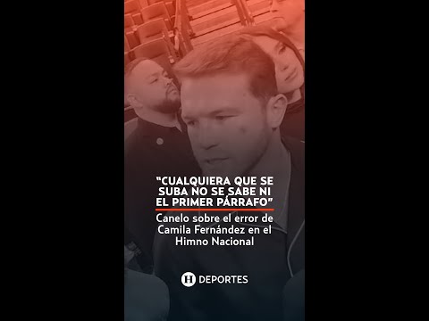 No se saben ni el primer párrafo Canelo Álvarez reacciona al error durante el himno en su pelea