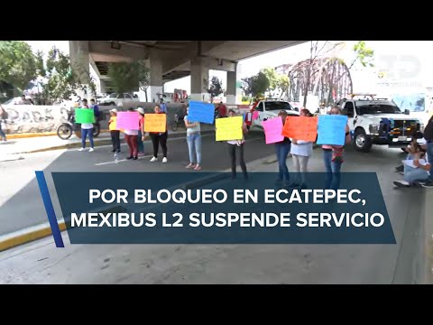 Mexibús suspende servicio en Línea 2 por bloqueo en Ecatepec