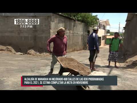 Programa Calles para el Pueblo con 60% de avance - Nicaragua