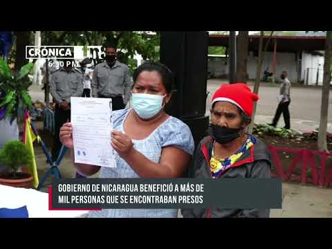91 reos recibieron el indulto presidencial en Estelí - Nicaragua