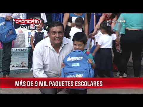 Entregan más de 9000 útiles escolares en Matiguás - Nicaragua