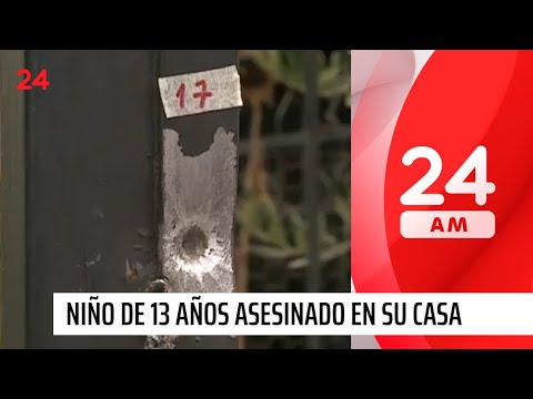 Niño de 13 años asesinado en La Florida protegió a su madre de recibir balazo | 24 Horas TVN Chile