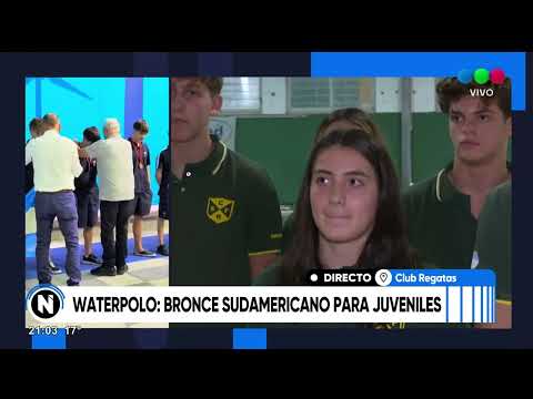 Waterpolo: bronce sudamericano para juveniles del Club Regatas