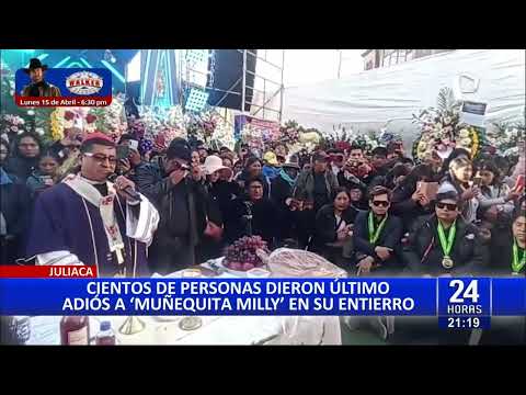 “Muñequita Milly”: dan último adiós a artista en su natal Puno
