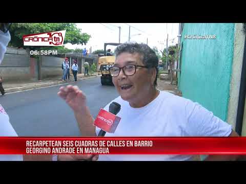 Barrio Georgino Andrade, en Managua, estrena seis cuadras pavimentadas – Nicaragua