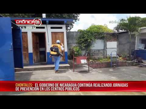 Chontales: Continúan jornada de desinfección en lugares públicos - Nicaragua