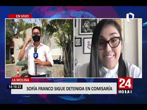 La Molina: Sofía Franco salió de la comisaría a bordo de un patrullero (1/2)