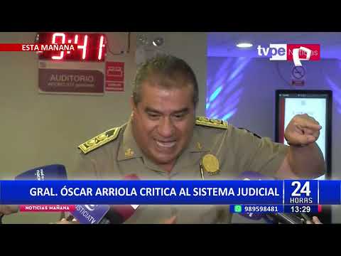 General Arriola hace crítica al sistema judicial: “La investigación criminal no es proactiva”
