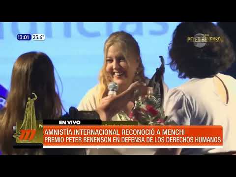 Amnistía Internacional reconoció a Menchi Barriocanal