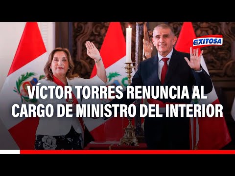 Víctor Torres confirma su renuncia al cargo de ministro del Interior: Tengo un problema familiar