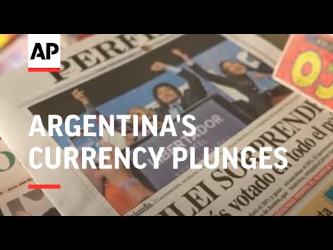 Argentina's currency plunges after rightist who admires Trump comes first in primary vote