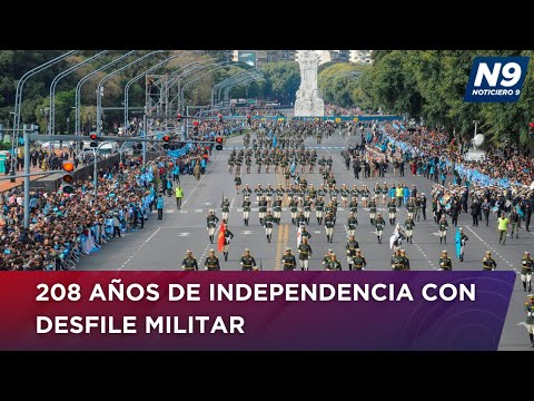 208 AÑOS DE INDEPENDENCIA CON DESFILE MILITAR - NOTICIERO 9