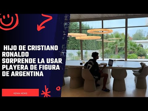 Hijo de Cristiano Ronaldo sorprende la usar playera de figura de Argentina