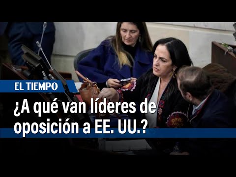 ¿A qué van María Fernanda Cabal, Paloma Valencia y otros líderes de oposición a EE. UU.? | El Tiempo
