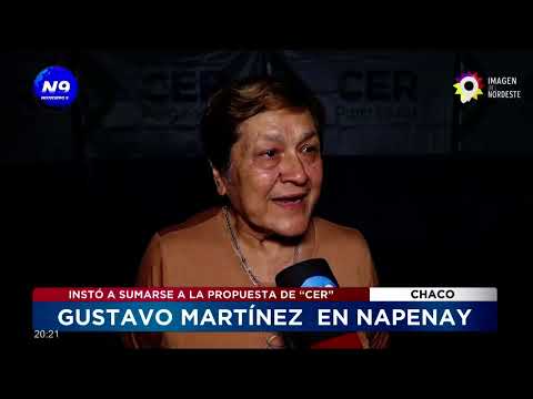 Gustavo Martínez  en Napenay - NOTICIERO 9