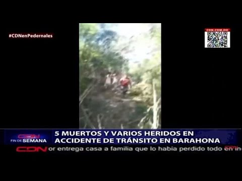 Cinco muertos y varios heridos en accidente de tránsito en Barahona