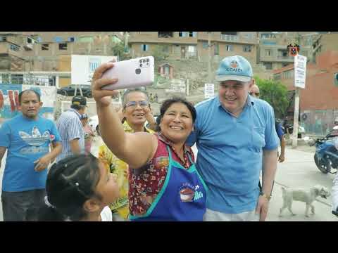 ALCALDE LÓPEZ ALIAGA LLEVA AGUA A SAN JUAN DE LURIGANCHO |  ZONAS ALTAS YA CUENTAN CON AGUA