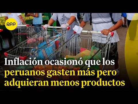 Economía: Peruanos gastaron más pero adquirieron menos productos por la inflación