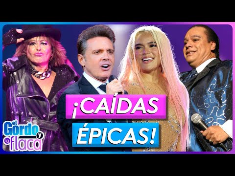 Tropezón de Luis Miguel recuerda las caídas más aparatosas de los famosos | El Gordo Y La Flaca