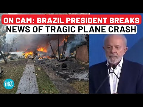 Brazil Plane Crash Kills All 62 Aboard; President Lula Breaks News Of Tragic Accident On Camera