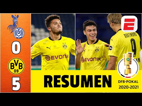 Duisburg 0-5 Borussia Dortmund | Sancho, Reyna, y Haaland arrancan la Copa de Alemania con todo.