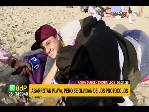 Chorrillos: playa Agua Dulce se llena de gente sin protocolos sanitarios