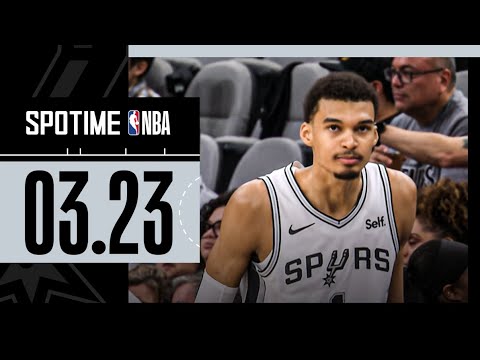 [SPOTIME NBA] 36P 16R 더블-더블 웸반야마, 그러나... 멤피스 vs 샌안토니오 & TOP5 (03.23)