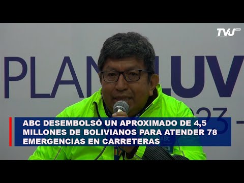 ABC desembolsó un aproximado de 4,5 millones de bolivianos para atender 78 emergencias en carreteras