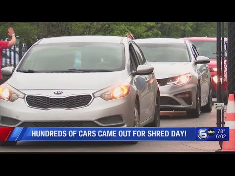Hundreds of Cars Came Out for Shred Day