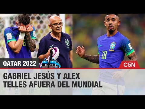 Gabriel Jesús y Alex Telles, fuera del mundial