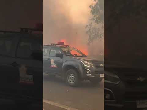 Bomberos combaten grave incendio en Villa Alemana #shorts