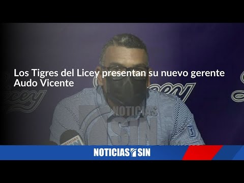 Los Tigres del Licey presentan su nuevo gerente Audo Vicente