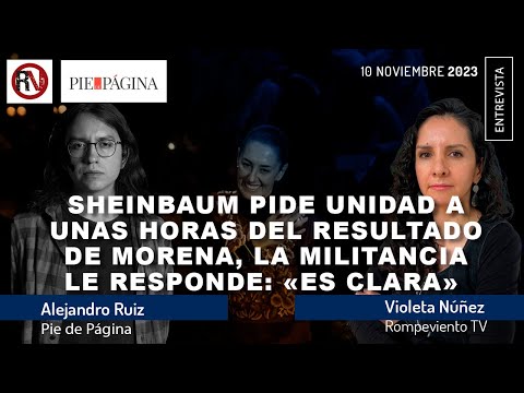 Sheinbaum pide unidad a unas horas del resultado de Morena, la militancia le responde: «Es Clara»