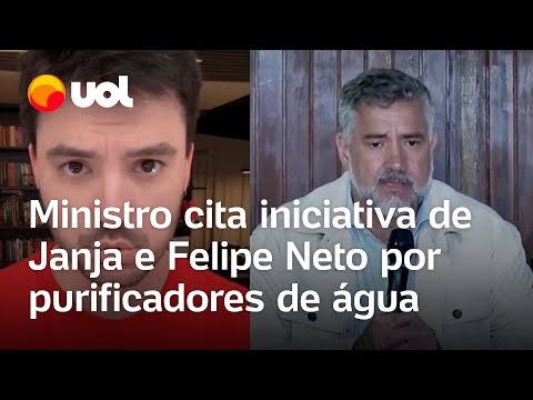 Paulo Pimenta cita arrecadação para comprar purificadores de água encabeçada por Felipe Neto