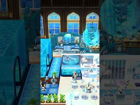 【ポケ森】水族館カフェ🐟🍹🫧‪Aquarium Cafe🫧‪#acpc #animalcrossingpocketcamp #ポケ森#shorts#포켓캠프#どうぶつの森