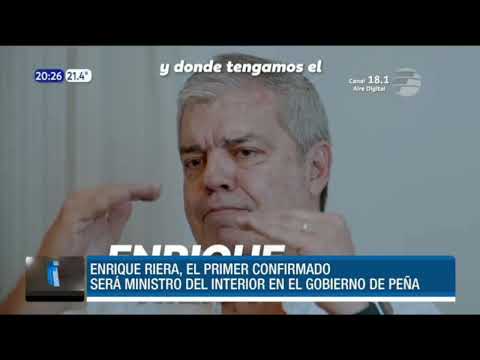 Enrique Riera será el ministro del Interior de Santiago Peña