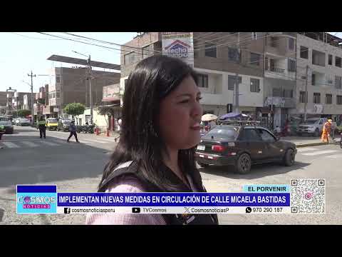 El Porvenir: implementan nuevas medidas en circulación de calle Micaela Bastidas